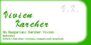 vivien karcher business card